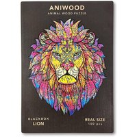 Aniwood J2318S - Animal Wood Puzzle, Blackbox Lion S, Löwe, Holz-Puzzle, 100 Teile von BestSaller
