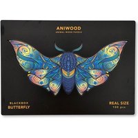 Aniwood J2320M - Animal Wood Puzzle, Blackbox Butterfly M, Schmetterling, Holz-Puzzle, 150 Teile von BestSaller