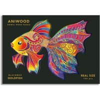 Aniwood J6106M - Animal Wood Puzzle, Blackbox Goldfish M, Fisch, Holz-Puzzle, 150 Teile von BestSaller