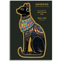 Aniwood J6108M - Animal Wood Puzzle, Blackbox Egyptian Cat M, Ägyptische Katze, Holz-Puzzle, 150 Teile von BestSaller