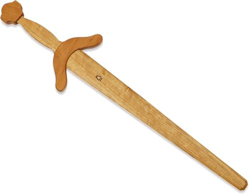 BestSaller 1114 Elfen Schwert aus Holz, 58 cm, Natur, geölt Fasching, Karneval (1 Stück) von BestSaller