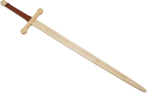 BestSaller 1007 Ritter Zweihand-Schwert, Holz Natur, 107 cm, Griff mit braunem Kunstleder umwickelt BestSaller 1007 Ritter Zweihand-Schwert, Holz Natur, 107 cm, Griff mit braunem Kunstleder umwickelt von BestSaller