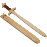 BestSaller 1020 - Schwert-Set König Edward mit Holzhülle, 60cm, Holz-Schwert, Griff mit brauner Kunststoffwickelung BestSaller 1020 - Schwert-Set König Edward mit Holzhülle, 60cm, Holz-Schwert, Griff mit brauner Kunststoffwickelung von BestSaller