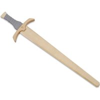 BestSaller 1105 - Schwert Schwertleite, Birke, 56cm, Holz-Schwert, Griff mit grauer Kunstlederwickelung von BestSaller