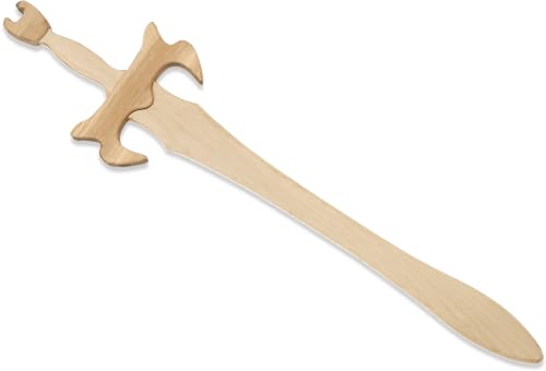 BestSaller 1120 Holz-Schwert 'Skorpionkrieger', 66 cm Birke Natur (Langschwert) von BestSaller