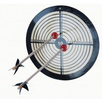 BestSaller 1220 - Holz-Zielscheibe Classic, historisch, natur/schwarz, Ø 32cm von BestSaller