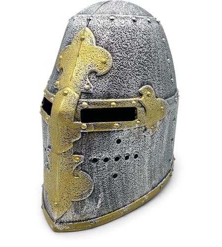 BestSaller 1422 Kinder-Ritterhelm mit Topfhelm Bourbonische Lilie, Ritter und Templer aus Kunststoff BestSaller 1422 Kinder-Ritterhelm mit Topfhelm Bourbonische Lilie, Ritter und Templer aus Kunststoff von BestSaller