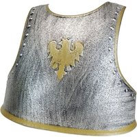 BestSaller 1429 - Kinder-Ritter-Brustpanzer Adler mit Gurten, Silber/Gold, 3231cm von BestSaller