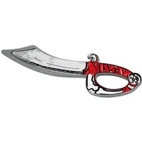 BestSaller 5040 - Piraten-Säbel Bones, mit Totenkopf, 49cm, rot/grau, BestSaller EVA Premium-Schaum von BestSaller