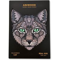 BestSaller J7403M - Aniwood Animal Wood Puzzle, Katze M, Holz-Puzzle, 150 Teile von BestSaller