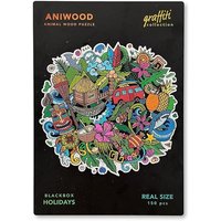 BestSaller J7405M - Aniwood Puzzle, Graffiti Collection, Holidays, Holz-Puzzle, 150 Teile, Mandala von BestSaller