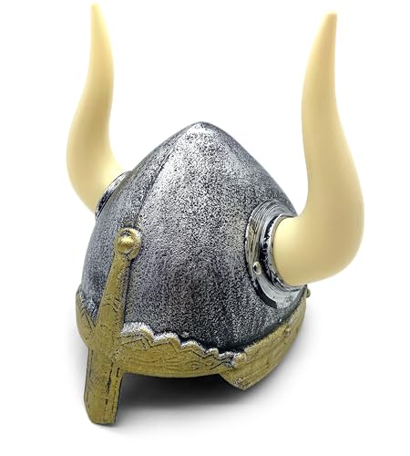 BestSaller Kinder-Ritterhelm Wikinger aus Kunststoff Silber/Gold mit abnehmbaren Hörnern BestSaller Kinder-Ritterhelm Wikinger aus Kunststoff Silber/Gold mit abnehmbaren Hörnern von BestSaller