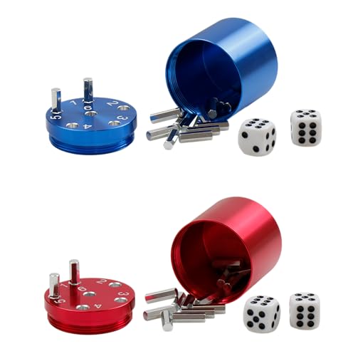 BestSaller SUPER SIX Würfelspiel Aluminum, Farbe:rot & blau BestSaller SUPER SIX Würfelspiel Aluminum, Farbe:rot & blau von BestSaller
