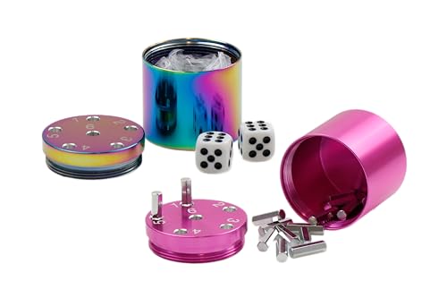 BestSaller SUPER SIX Würfelspiel Aluminum (pink & Mehrfarbig) von BestSaller