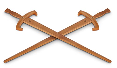 BestSaller Zauberschwert Merlin 75 cm, Natur geölt (2 Stück) von BestSaller