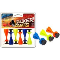 Petron SURESHOT Sucker Darts Pfeile mit Saugnapf Zubehör für Armbrust & Blasrohr, bunt, 6-teilig Petron SURESHOT Sucker Darts Pfeile mit Saugnapf Zubehör für Armbrust & Blasrohr, bunt, 6-teilig von BestSaller