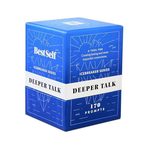 BestSelf Gesprächsstarter DeepTalk Deck, leistungsstarkes Werkzeug zum Aufbau und Stärken von Beziehungen durch Kultivierung offener, fesselnder und sinnvoller Interaktionen – 150 ansprechende BestSelf Gesprächsstarter DeepTalk Deck, leistungsstarkes Werkzeug zum Aufbau und Stärken von Beziehungen durch Kultivierung offener, fesselnder und sinnvoller Interaktionen – 150 ansprechende von BestSelf Co.