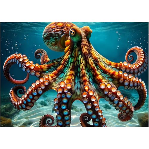 Bestdon Puzzle 1000 Teile, Oktopus-Puzzlespiele für Erwachsene, Tiefblaues Meer, Ozean-Erkundungs-Thema, Natur- und Meereskunst, anspruchsvolles Familien-Puzzlespiel Bestdon Puzzle 1000 Teile, Oktopus-Puzzlespiele für Erwachsene, Tiefblaues Meer, Ozean-Erkundungs-Thema, Natur- und Meereskunst, anspruchsvolles Familien-Puzzlespiel von Bestdon