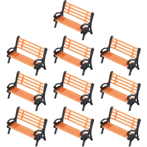 Bes for TToolifes 10 Stück Modelleisenbahn HO für TT Maßstab 1:87 Bank Stuhl Se für TTee Street Layout, Modelleisenbahn Einrichtung, Bank Freizeit Park Bank Stuhl Sofa Street Park System von Besttoolifes