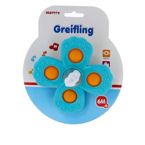 Besttoy - Baby Greifling mit Saugfuß - türkis von Besttoy