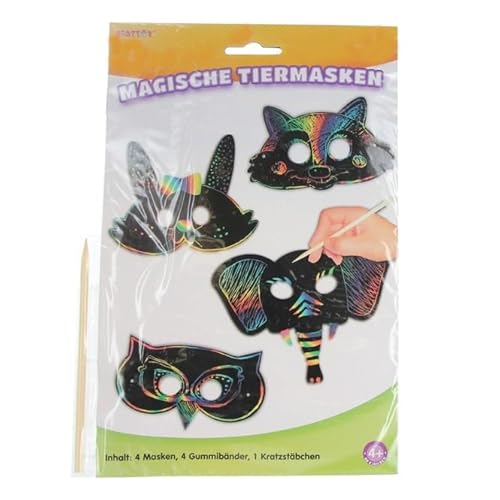 Besttoy - Magische Kratzbilder Tiermasken von Besttoy