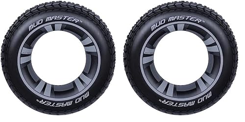 BESTWAY 36016PB — Aufblasbares Schwimmrad für Kinder, 91 cm, mit Sicherheitsventil für schnelles Aufblasen und Entleeren, für Jungen und Mädchen ab 10 Jahren (Packung mit 2) von Bestway