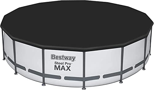 Bestway® Flowclear™ PVC-Abdeckplane Ø 470 cm, für runde 457 cm Steel Pro MAX™ und Fast Set™ Pools, schwarz von Bestway