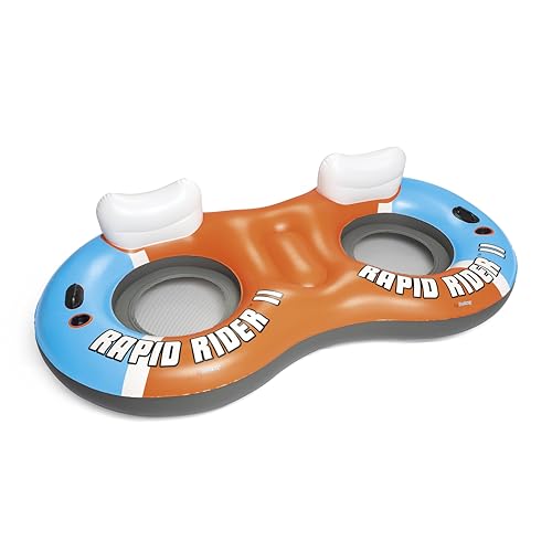 Bestway Hydro-Force™ 2-Personen Schwimmring, RAPID RIDER II, 251 x 132 cm, mit Rückenlehne von BESTWAY