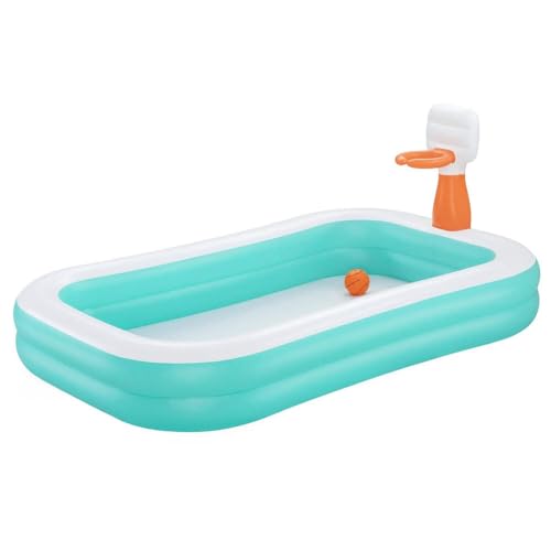 Bestway Family Pool Dunk N' Splash mit Basketballkörben 251 x 168 x 102 cm von Bestway