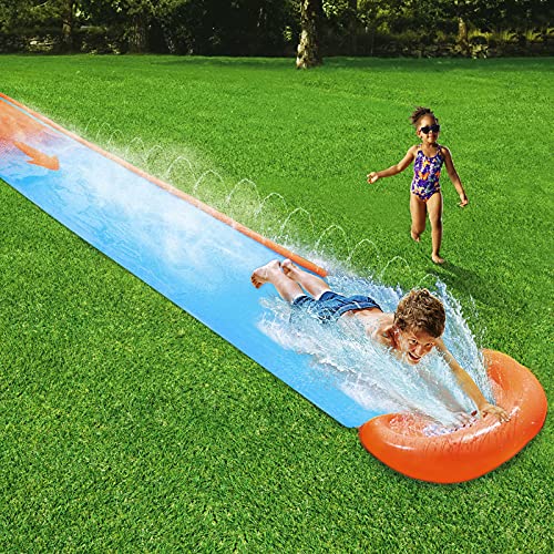 Bestway H20GO Single Water Slide, 4.88 m Inflatable Slip and Slide with Built-In Sprinklers von Bestway