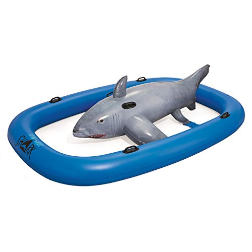 Bestway Haifisch 297 x 188 x 71 cm, aufblasbares Schwimmtier mit extra viel Platz von BESTWAY