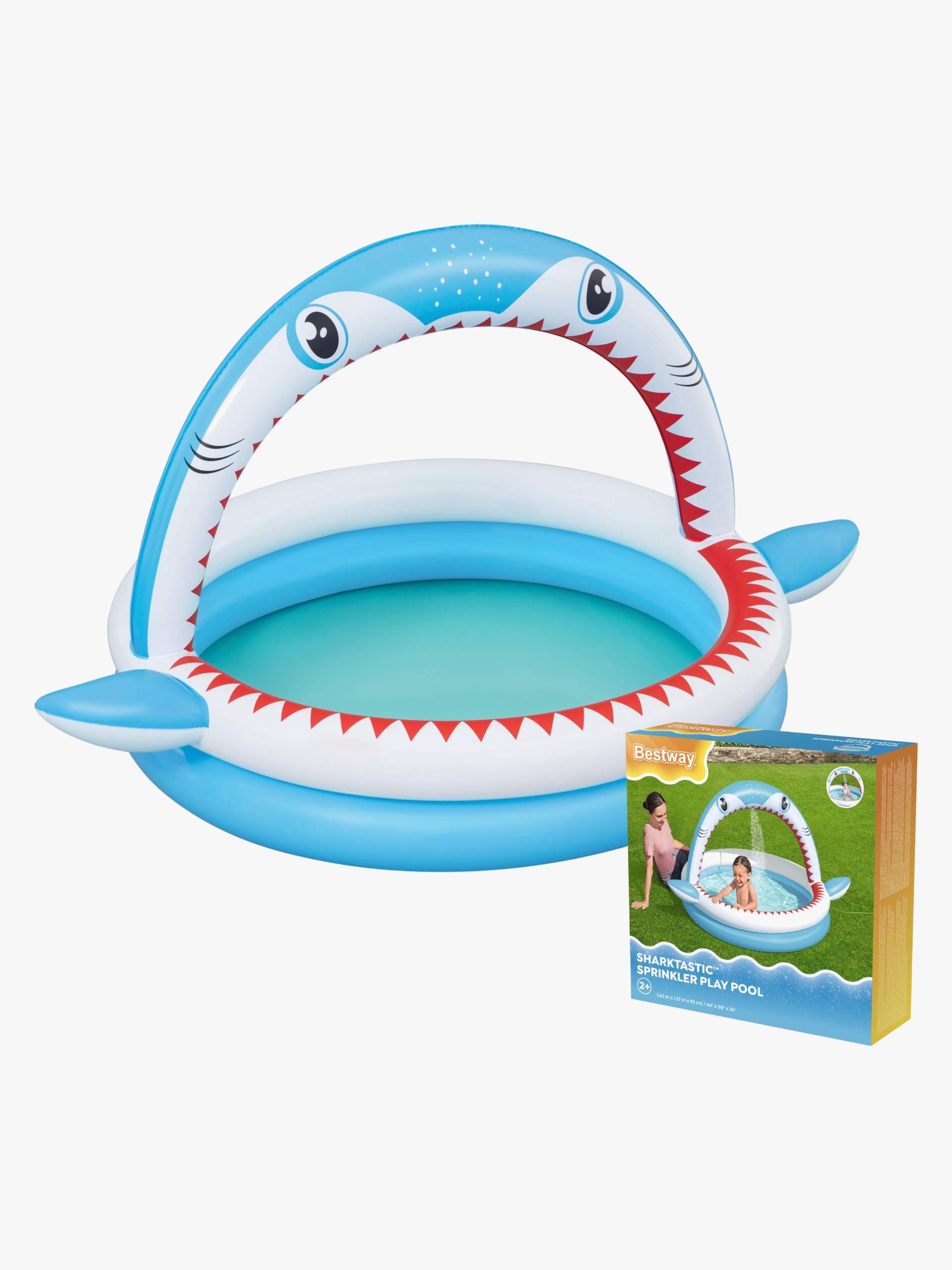 Bestway Kinderpool mit Wassersprinkler Sharktastic, Kinderpool von Bestway