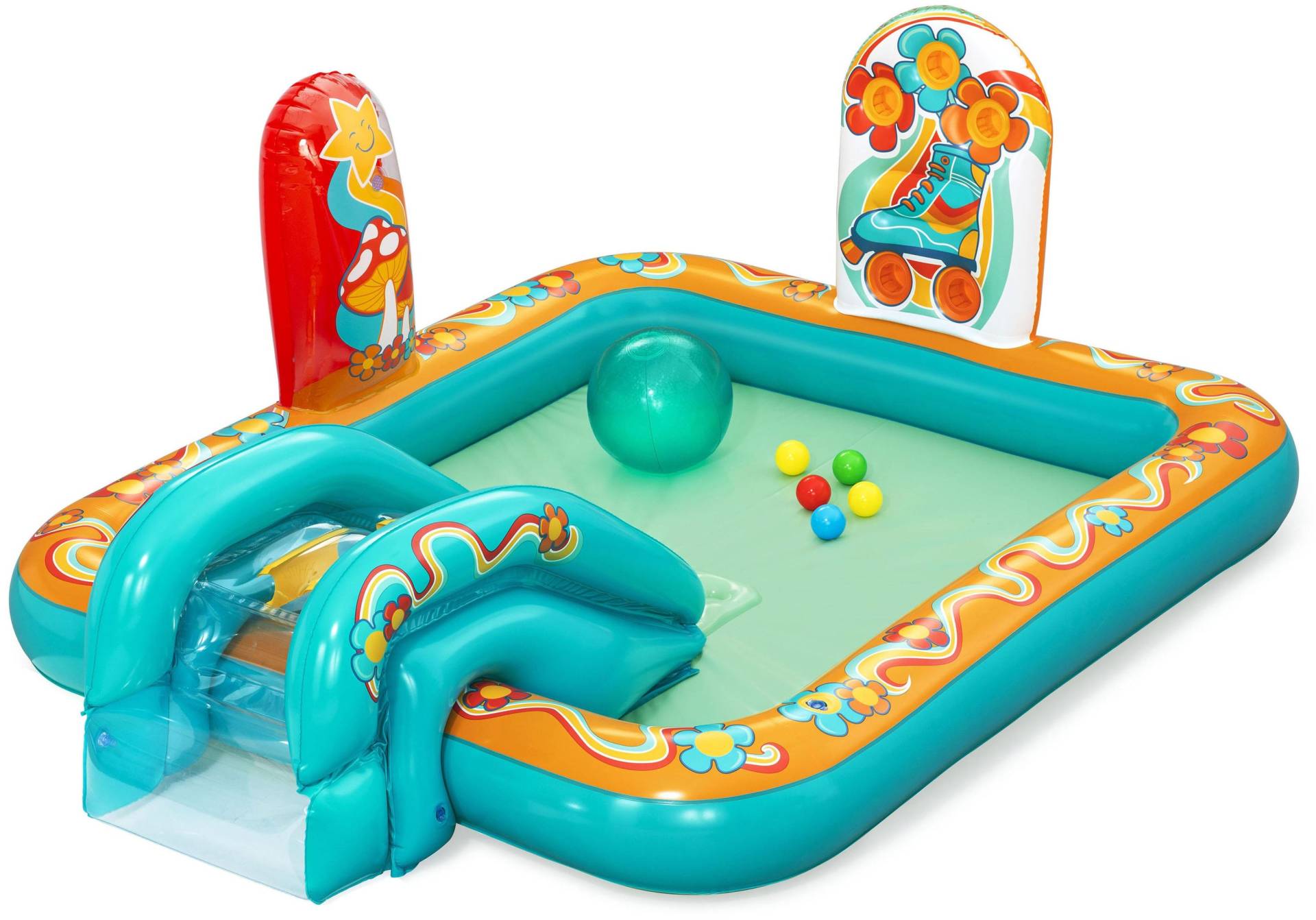 Bestway Retro Groove Sprinkler Pool, Kinderpool Bestway Retro Groove Sprinkler Pool, Kinderpool von Bestway