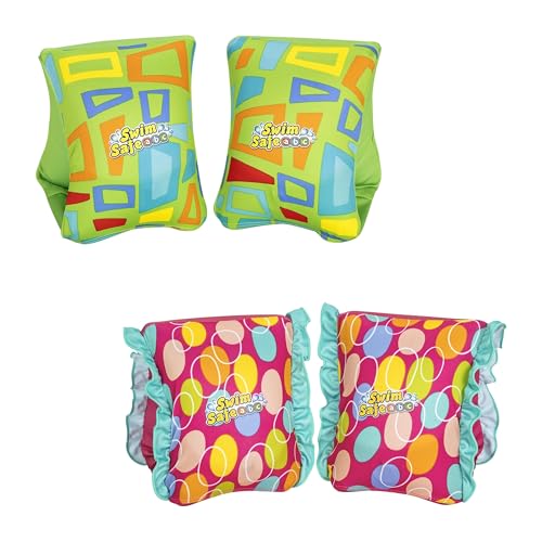 Bestway Swim Safe Schwimmflügel, mit Textilbezug, für Kinder 1-3 Jahre (S/M), sortiert von Bestway