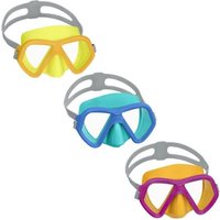 Bestway Taucherbrille gelb blau pink 3fach sortiert von Bestway