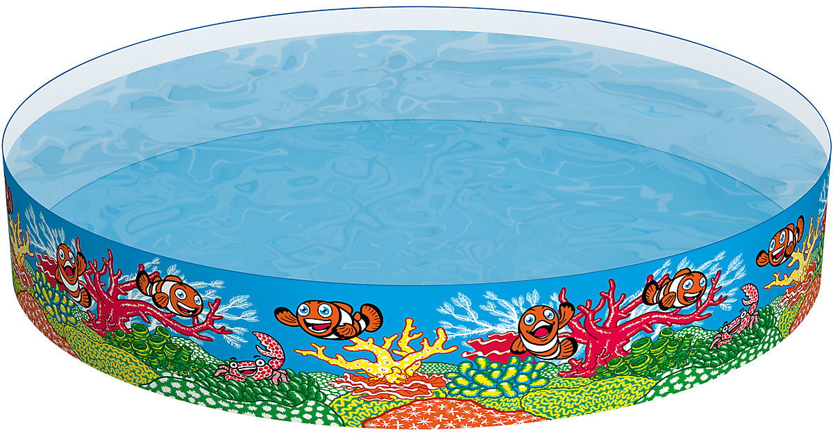 Fill 'N Fun Fix-Planschbecken Clownfish, 244x46 cm Fill 'N Fun Fix-Planschbecken Clownfish, 244x46 cm von Bestway