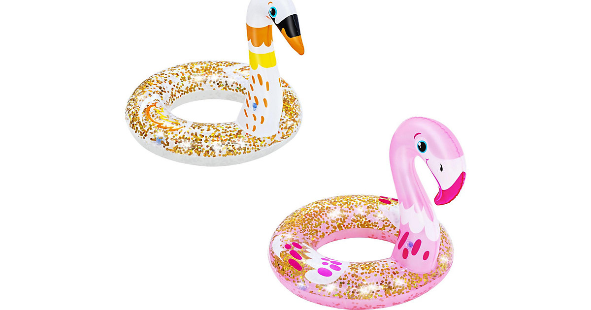 Glitzernder Schwimmring mit Tierkopf, sortiert, 56 cm x 45 x 47 cm Glitzernder Schwimmring mit Tierkopf, sortiert, 56 cm x 45 x 47 cm von Bestway