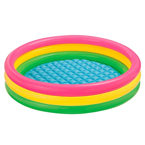 Intex Babypool Sunset Glow, 3-Ring, Mehrfarbig, Ø 147 x 33 cm von Intex