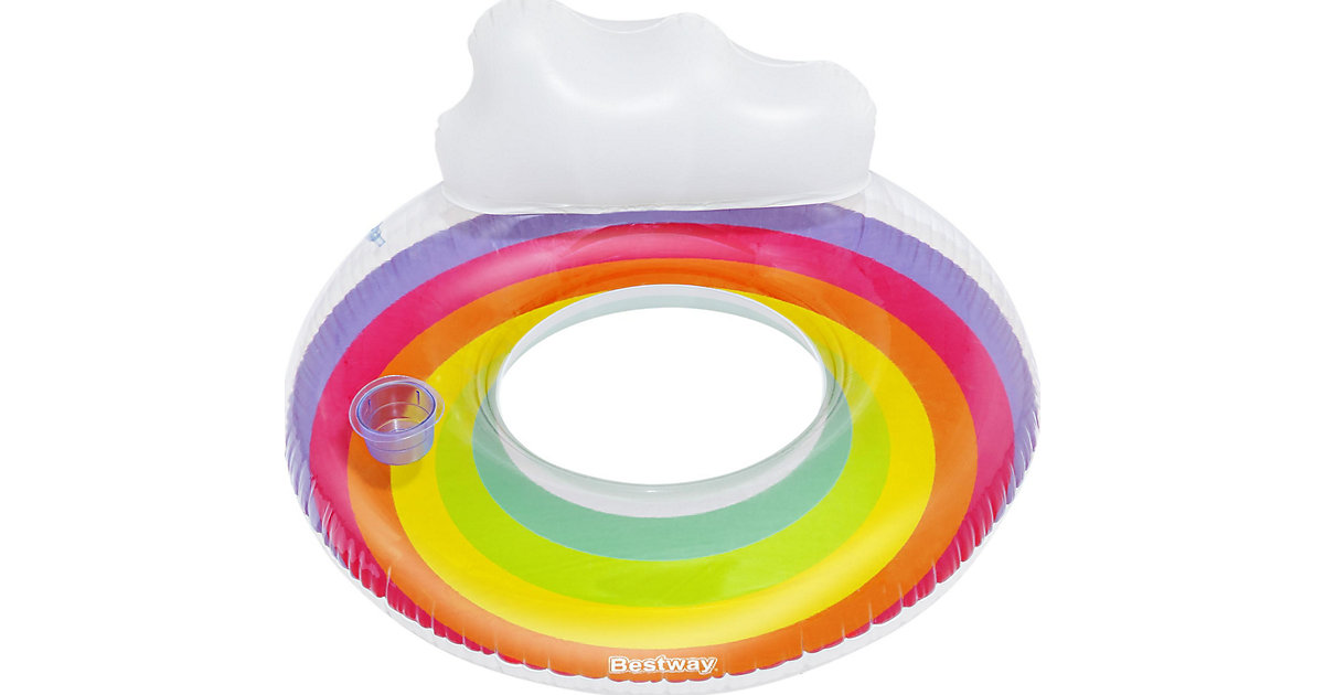 Schwimmring mit Kopfstütze Rainbow Dreams™, Ø 107 cm von Bestway