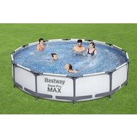 Steel Pro Max™ Frame Pool-Set, rund, mit Filterpumpe 366 x 76 cm von Bestway