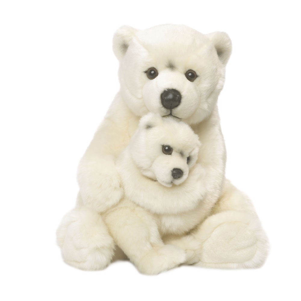 Plüschitier WWF Eisbär mit Baby von Beta Service