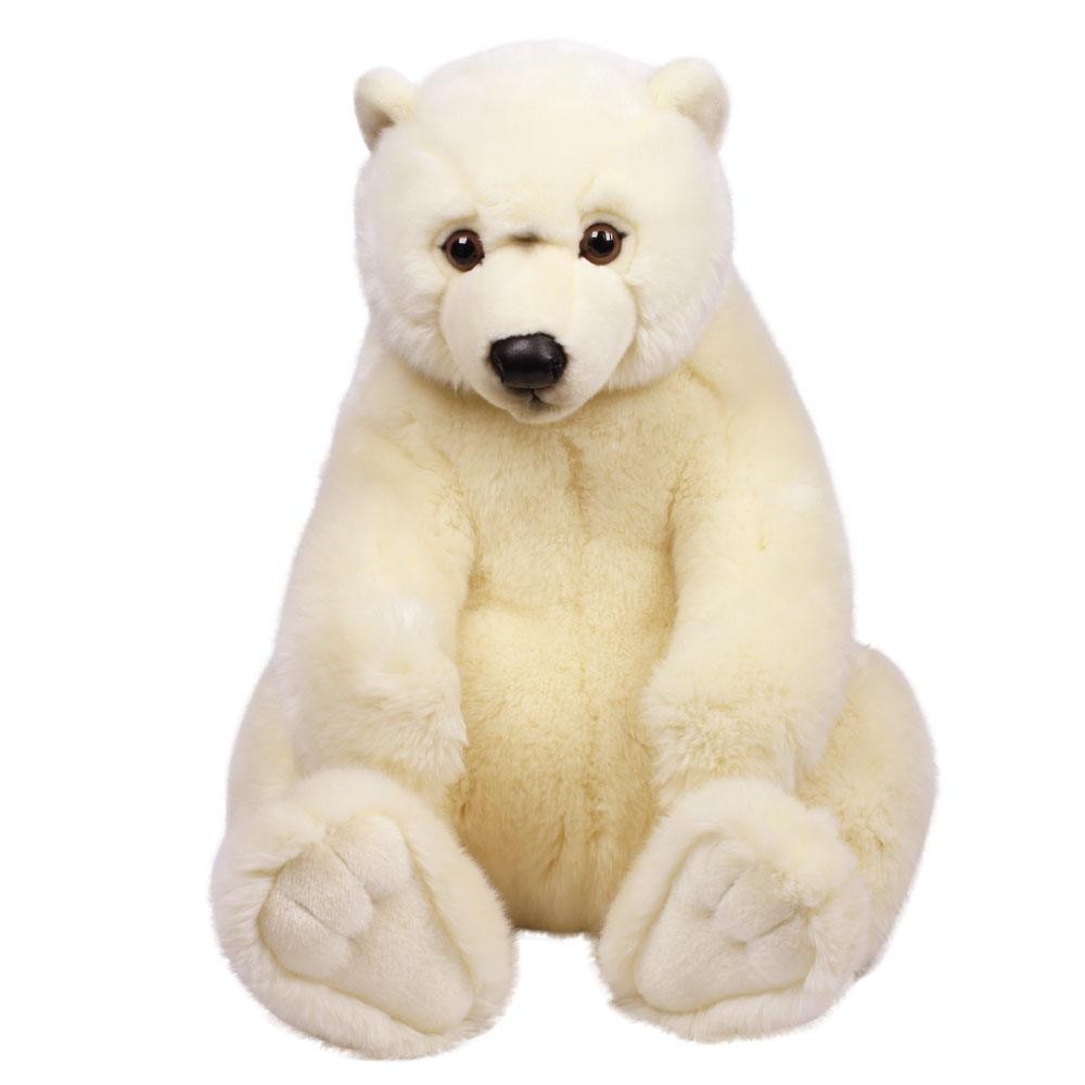 Plüschtier WWF Eisbär sitzend, Grösse 47cm von Beta Service