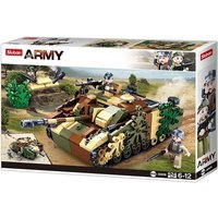 Sluban ARMY SL95718 - WWII Deutscher Jagdpanzer, Bausatz, 524 Klemmbausteine, 2 Figuren von Beta Service