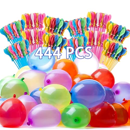 Betensh 444 Wasserbomben Selbstschließend, Wasserballons, Bunt Wasserbombem, 60 Sekunden Schnellfüller, Wasser Bomben mit Wasserhahn Anschluss, Water Balloons für Kinder, Sommer Betensh 444 Wasserbomben Selbstschließend, Wasserballons, Bunt Wasserbombem, 60 Sekunden Schnellfüller, Wasser Bomben mit Wasserhahn Anschluss, Water Balloons für Kinder, Sommer von Betensh