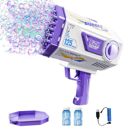 Funnity Seifenblasenmaschine, 125 Löcher Seifenblasenpistole, Wird mit 2 Flaschen Seifenblasen Flüssigkeit Geliefert, Spielzeug ab 3 Jahre Spielzeug Outdoor Kinder Funnity Seifenblasenmaschine, 125 Löcher Seifenblasenpistole, Wird mit 2 Flaschen Seifenblasen Flüssigkeit Geliefert, Spielzeug ab 3 Jahre Spielzeug Outdoor Kinder von Betensh