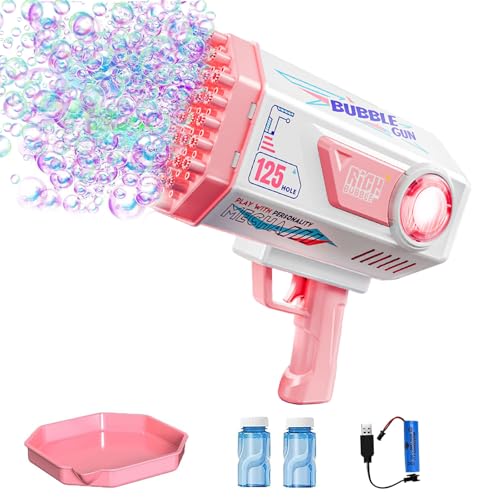 Funnity Seifenblasenpistole, 125 Löcher Seifenblasenmaschine Kinder, Wird mit 2 Flaschen Seifenblasen Flüssigkeit Geliefert, Spielzeug ab 3 Jahre Spielzeug Outdoor Kinder Funnity Seifenblasenpistole, 125 Löcher Seifenblasenmaschine Kinder, Wird mit 2 Flaschen Seifenblasen Flüssigkeit Geliefert, Spielzeug ab 3 Jahre Spielzeug Outdoor Kinder von Betensh