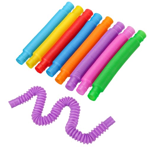 Bettli 8 Stück Spielzeug-Schlauch, sensorisch, flexibel, DIY-Zubehör, Stretch-Röhrchen, lustiges Zubehör, Stressabbau-Requisiten Bettli 8 Stück Spielzeug-Schlauch, sensorisch, flexibel, DIY-Zubehör, Stretch-Röhrchen, lustiges Zubehör, Stressabbau-Requisiten von Bettli