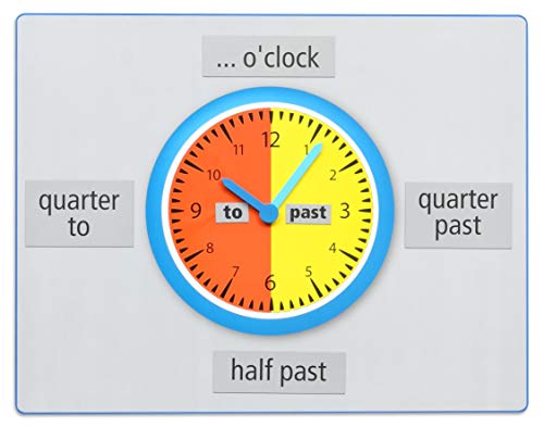 Betzold 87568 - Teaching Clock: What’s the time? - Lernuhr in Englisch, Sprachunterricht, Uhr, Uhrzeit von Betzold