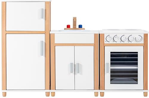 Betzold - Kinderküche 1,20 m – Spielküche mit Herd, Backofen, Kühlschrank & Spülbecken von Betzold