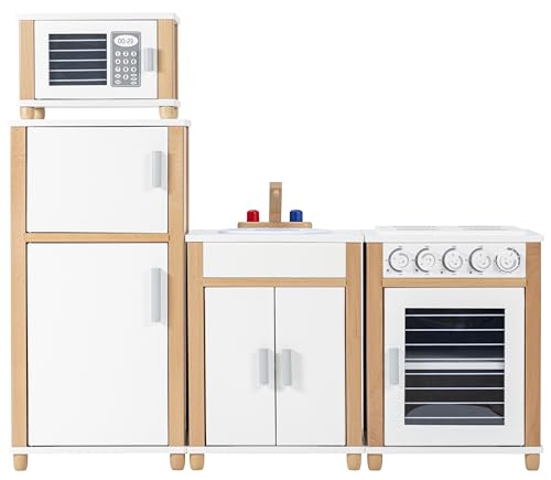 Betzold - Kinderküche 1,20 m – Spielküche mit Herd, Backofen, Kühlschrank & Spülbecken von Betzold